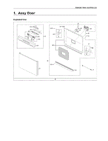 Door Assy parts for Samsung Dishwasher DW60R2014US/AA-01 from AppliancePartsPros.com