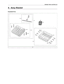 Basket Assy parts for Samsung Dishwasher DW60R2014US/AA-01 from AppliancePartsPros.com
