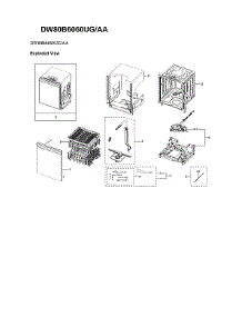 Main Assy parts for Samsung Dishwasher DW80B6060UG/AA-00 from AppliancePartsPros.com
