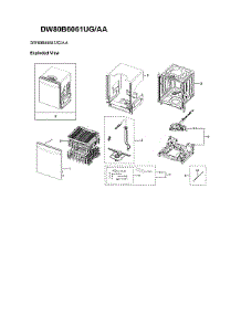 Main Assy parts for Samsung Dishwasher DW80B6061UG/AA-00 from AppliancePartsPros.com