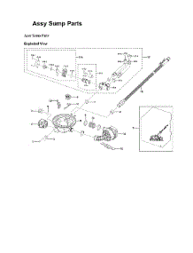 Sump Parts Assy parts for Samsung Dishwasher DW80B6061UG/AA-00 from AppliancePartsPros.com