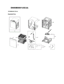 Main Assy parts for Samsung Dishwasher DW80B6061US/AA-00 from AppliancePartsPros.com