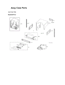 Case Parts Assy parts for Samsung Dishwasher DW80B6061US/AA-00 from AppliancePartsPros.com