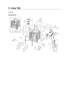 Tub Assy parts for Samsung Dishwasher DW80B7070AP/AA-00 from AppliancePartsPros.com