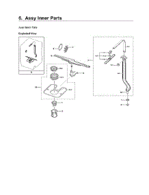 Inner Parts Assy parts for Samsung Dishwasher DW80B7070AP/AA-00 from AppliancePartsPros.com