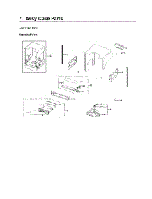 Case Parts Assy parts for Samsung Dishwasher DW80B7070AP/AA-00 from AppliancePartsPros.com