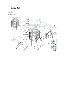 Tub Assy parts for Samsung Dishwasher DW80B7070US/AA-00 from AppliancePartsPros.com