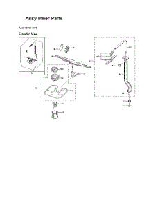 Inner Parts Assy parts for Samsung Dishwasher DW80B7070US/AA-00 from AppliancePartsPros.com