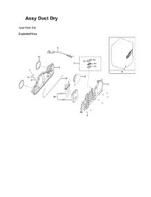 Duct Dry Assy parts for Samsung Dishwasher DW80B7071US/AA-00 from AppliancePartsPros.com