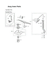 Inner Parts Assy parts for Samsung Dishwasher DW80B7071US/AA-00 from AppliancePartsPros.com