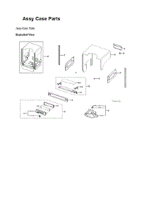 Case Assy parts for Samsung Dishwasher DW80B7071US/AA-00 from AppliancePartsPros.com