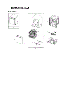 Main Assy parts for Samsung Dishwasher DW80J7550US/AA-02 from AppliancePartsPros.com