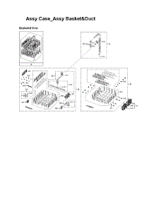 Case, Basket, Duct Assy parts for Samsung Dishwasher DW80J7550US/AA-02 from AppliancePartsPros.com