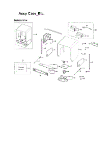 Case, Etc. Assy parts for Samsung Dishwasher DW80J7550US/AA-02 from AppliancePartsPros.com