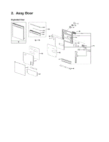 Door Assy parts for Samsung Dishwasher DW80K5050UG/AA-01 from AppliancePartsPros.com