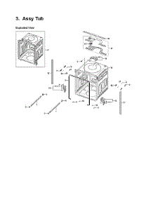 Tub Assy parts for Samsung Dishwasher DW80K5050UG/AA-01 from AppliancePartsPros.com