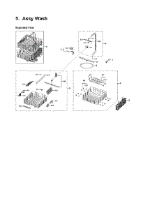 Wash Assy parts for Samsung Dishwasher DW80K5050UG/AA-01 from AppliancePartsPros.com