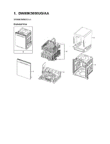 Main Assy parts for Samsung Dishwasher DW80K5050UG/AA-03 from AppliancePartsPros.com