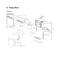 Door Assy parts for Samsung Dishwasher DW80K5050UG/AA-03 from AppliancePartsPros.com