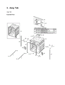 Tub Assy parts for Samsung Dishwasher DW80K5050UG/AA-03 from AppliancePartsPros.com
