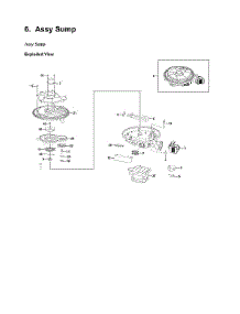 Sump Assy parts for Samsung Dishwasher DW80K5050UG/AA-03 from AppliancePartsPros.com