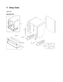 Case Assy parts for Samsung Dishwasher DW80K5050UG/AA-03 from AppliancePartsPros.com