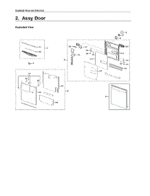 Door Assy parts for Samsung Dishwasher DW80K7050UG/AA-01 from AppliancePartsPros.com