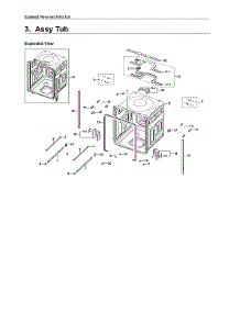 Tub Assy parts for Samsung Dishwasher DW80K7050UG/AA-01 from AppliancePartsPros.com