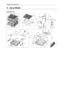Wash Assy parts for Samsung Dishwasher DW80K7050UG/AA-01 from AppliancePartsPros.com