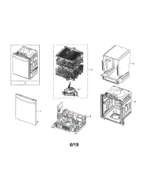 Unit parts for Samsung Dishwasher DW80K7050UG/AA-02 from AppliancePartsPros.com