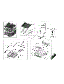 Wash parts for Samsung Dishwasher DW80K7050UG/AA-02 from AppliancePartsPros.com