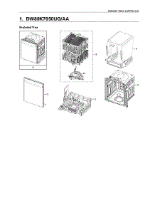 Main Assy parts for Samsung Dishwasher DW80K7050UG/AA-03 from AppliancePartsPros.com