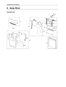 Door Assy parts for Samsung Dishwasher DW80K7050UG/AA-03 from AppliancePartsPros.com