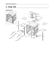 Tub Assy parts for Samsung Dishwasher DW80K7050UG/AA-03 from AppliancePartsPros.com