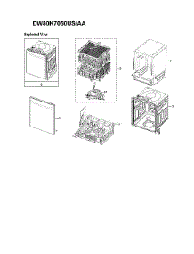 Main Assy parts for Samsung Dishwasher DW80K7050US/AA-02 from AppliancePartsPros.com