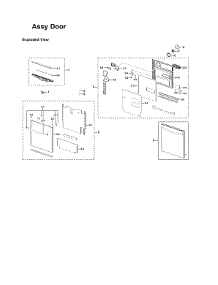 Door Assy parts for Samsung Dishwasher DW80K7050US/AA-02 from AppliancePartsPros.com