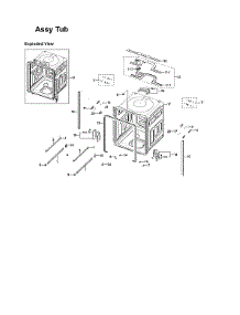 Tub Assy parts for Samsung Dishwasher DW80K7050US/AA-02 from AppliancePartsPros.com