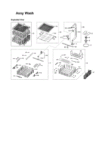 Wash Assy parts for Samsung Dishwasher DW80K7050US/AA-02 from AppliancePartsPros.com