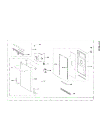 Door Assy parts for Samsung Dishwasher DW80R2031UG/AA-00 from AppliancePartsPros.com