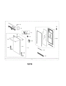 Door Assembly parts for Samsung Dishwasher DW80R2031US/AA-00 from AppliancePartsPros.com