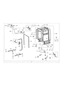 Tub Assembly parts for Samsung Dishwasher DW80R2031US/AA-00 from AppliancePartsPros.com
