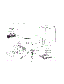 Case Assembly parts for Samsung Dishwasher DW80R2031US/AA-00 from AppliancePartsPros.com