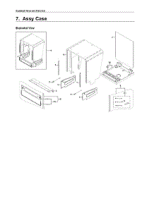Case Assy parts for Samsung Dishwasher DW80R5060US/AA-00 from AppliancePartsPros.com
