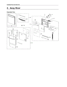 Door Assy parts for Samsung Dishwasher DW80R5061UG/AA-00 from AppliancePartsPros.com