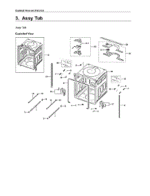 Tub Assy parts for Samsung Dishwasher DW80R5061US/AA-00 from AppliancePartsPros.com