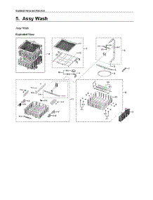 Wash Assy parts for Samsung Dishwasher DW80R5061US/AA-00 from AppliancePartsPros.com