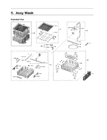 Wash Assy parts for Samsung Dishwasher DW80R5061UT/AA-00 from AppliancePartsPros.com