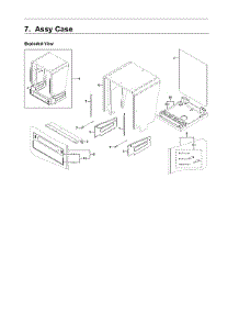 Case Assy parts for Samsung Dishwasher DW80R5061UT/AA-00 from AppliancePartsPros.com