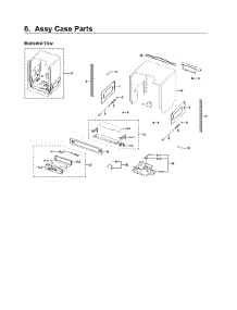 Case Parts Assy parts for Samsung Dishwasher DW80R7060UG/AA-00 from AppliancePartsPros.com