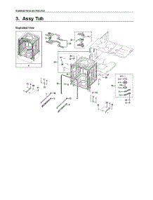 Tub Assy parts for Samsung Dishwasher DW80R7060US/AA-00 from AppliancePartsPros.com